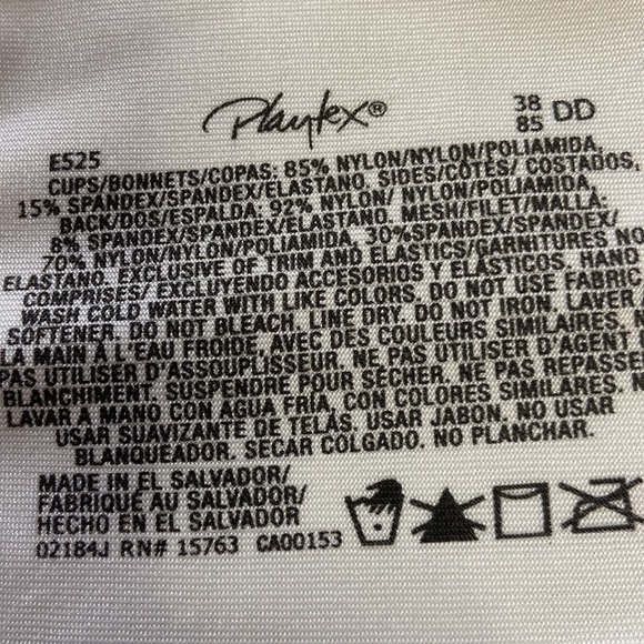 Playtex 18 Hour Posture Boost Front Close Wireless Full Coverage Bra E525 38DD - Picture 11 of 14